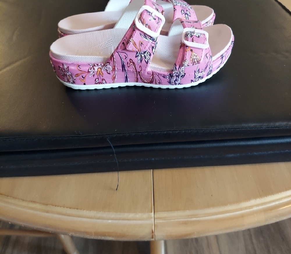 Pink Floral Slide Sandals - Picture 6 of 12